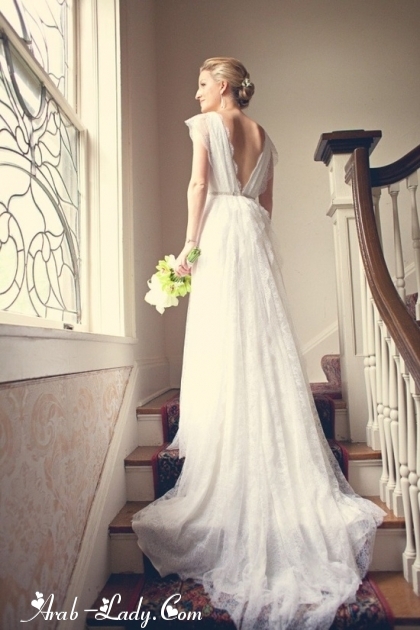 فساتين زفاف بتصاميم بسيطه لعروس ربيع وصيف 2013