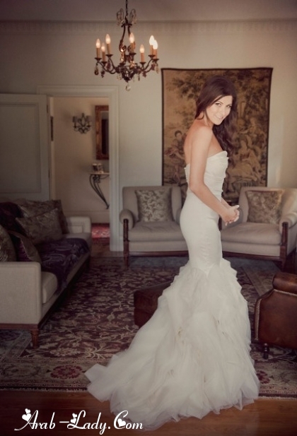 فساتين زفاف بتصاميم بسيطه لعروس ربيع وصيف 2013