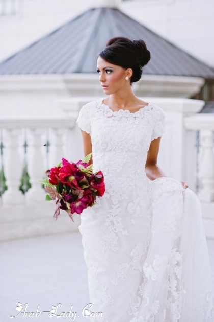 فساتين زفاف بتصاميم بسيطه لعروس ربيع وصيف 2013