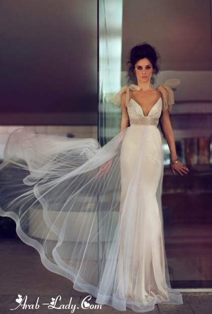 فساتين زفاف بتصاميم بسيطه لعروس ربيع وصيف 2013