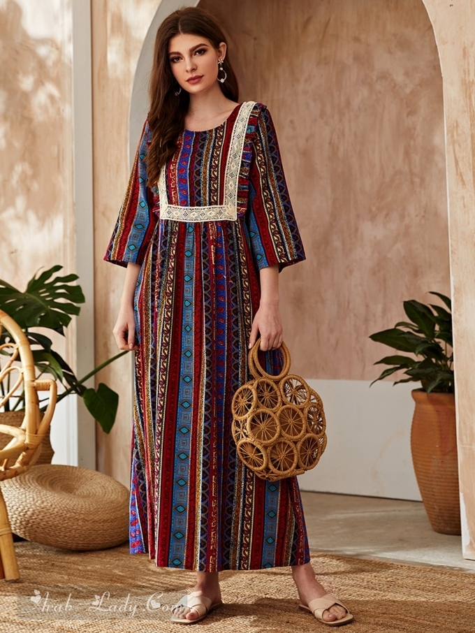 مجموعة مذهلة من الفساتين العربية بتصاميم بسيطة وبأقل الأسعار (مرفق رابط الطلب)