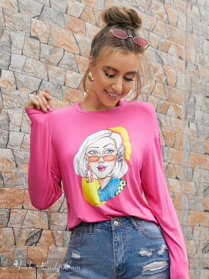 تشكيلة جديدة من التيشيرت بألوان وأشكال جميلة (مرفق رابط الطلب)