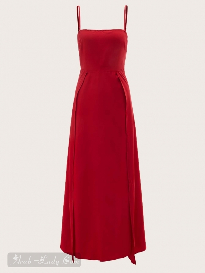 تشكيلة جديدة من الفساتين النسائية بالأحمر الجذاب (مرفق رابط الطلب)
