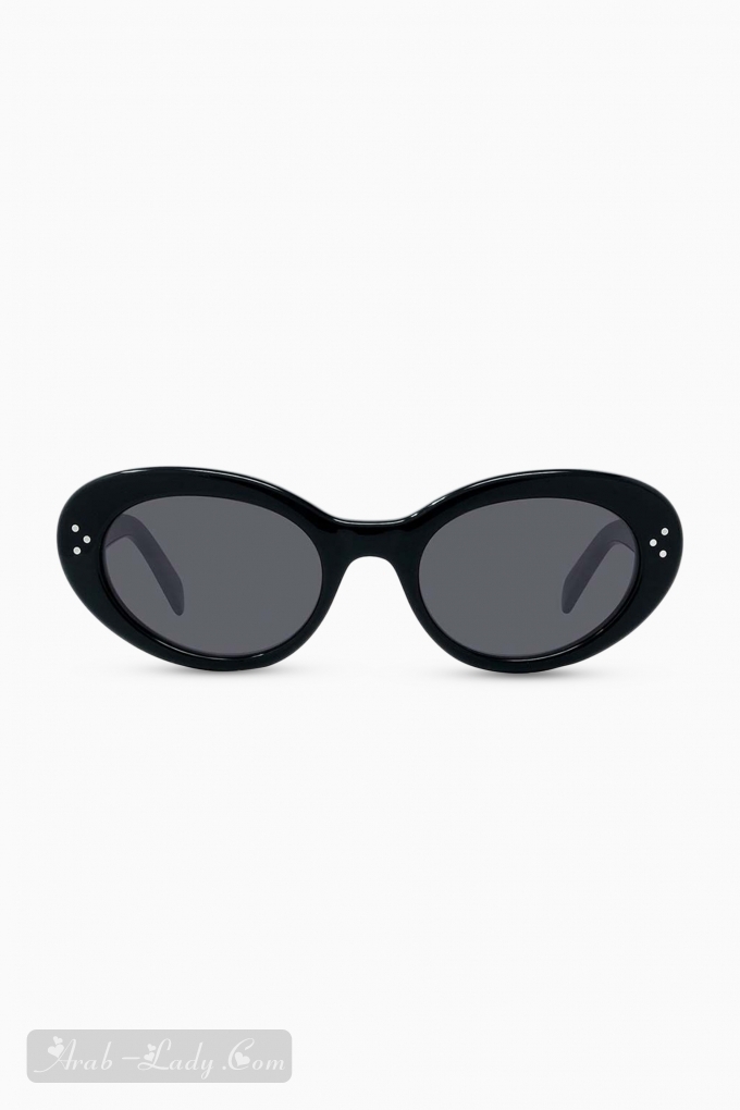 نظارة شمسية بتصميم بيضاوي أسيتات