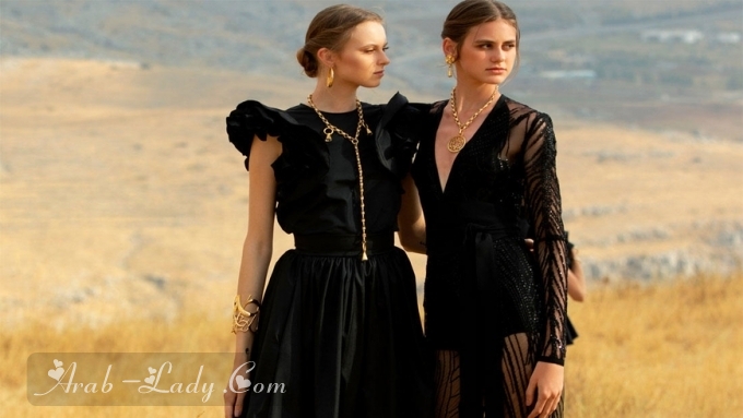 أروع تشكيلة فستانين السهرة باللون الأسود البراق لسهراتك المتنوعة 