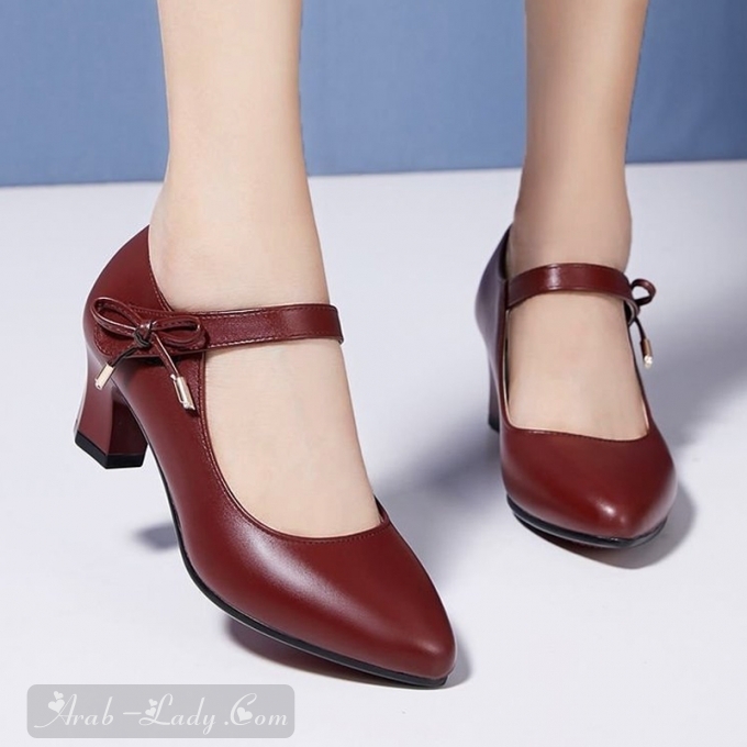 Womens Comfortable Thick Heels