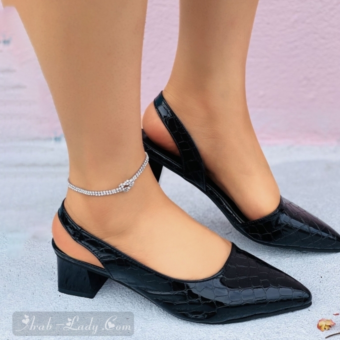 Womens Pointed-toe Patent Leather Shoes