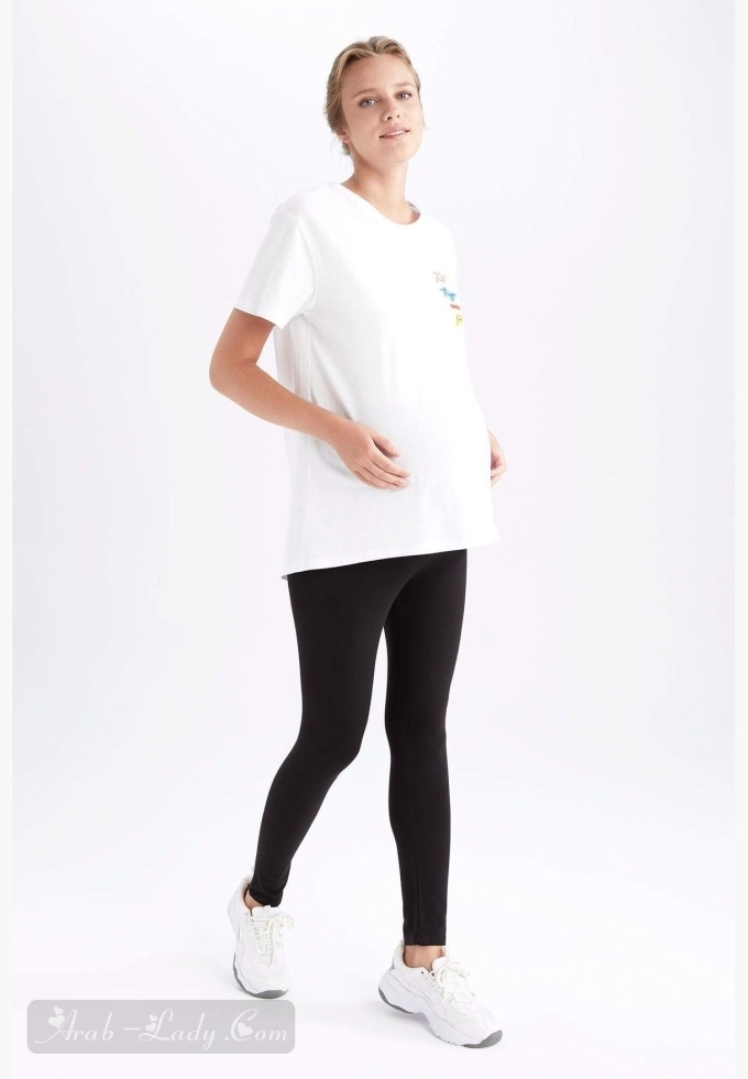 Licensed Mickey Mouse Long Sleeve Maternity T-Shirt
